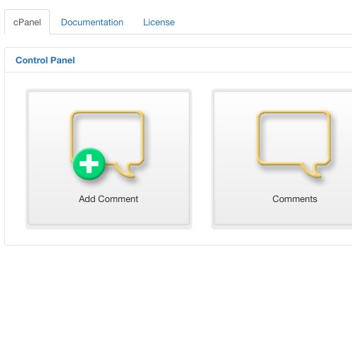 Administrator side, dashboard menu item