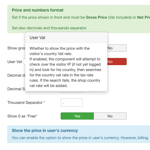 Not enough? Mouse hover the field to get more infos!